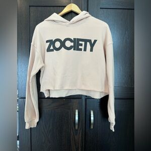 Women's Blush Crop Hoodie Sweater